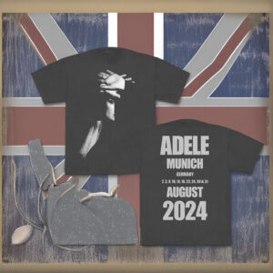 Adele EU Charcoal Photo Munich Tee