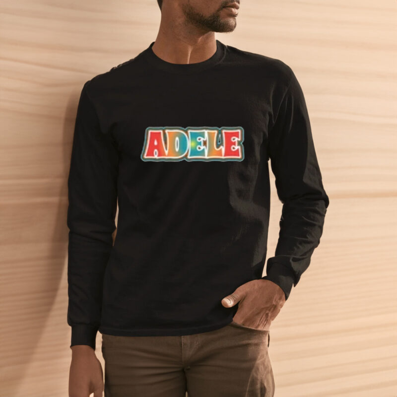 Adele Groovy retro vintage lettering T-Shirt3