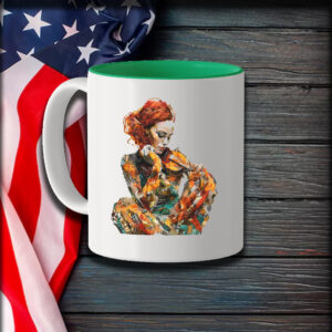 Melancholic Melody, Adele in Artistic Collage Classic Mug1