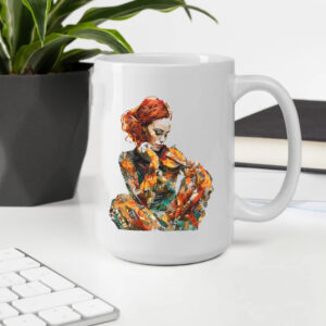 Melancholic Melody, Adele in Artistic Collage Classic Mug2